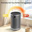 PTC Ceramic Space Heater with Remote, ECO Mode,Timer, Tip-Over & Overheat Protection for Home/Office