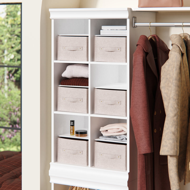 Unité de rangement modulaire à 12 tablettes l 21,38 po, Blanc