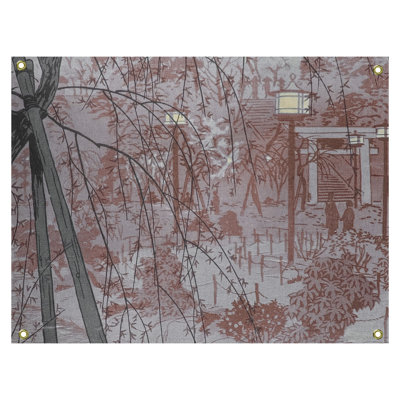 Tapisserie Maez Misty Evening at Shinobazu Pond