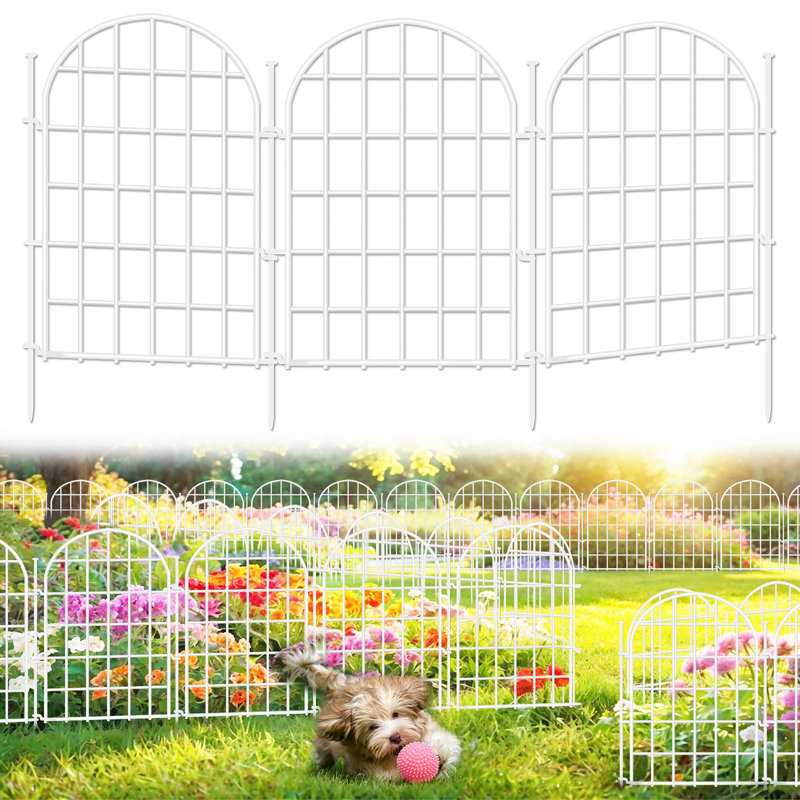 30 panneaux de clôture sans arche, Blanc