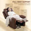 HOMCOM Overstuffed Riser and Reclining Chair with USB Ports-706295381