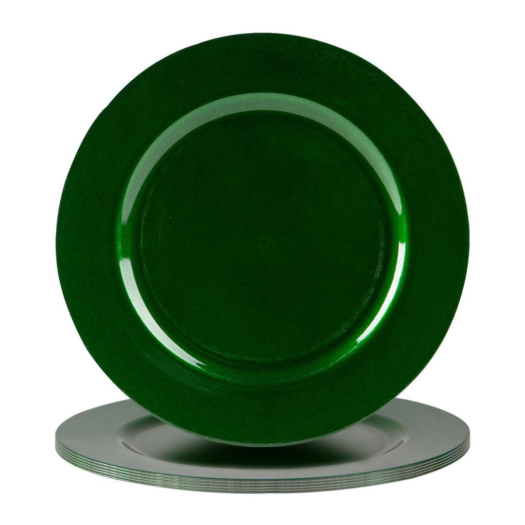 Argon Tableware - Melamine Charger Plates - Set of 6