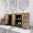 Spring 72" Double Bathroom Vanity Set-89140825