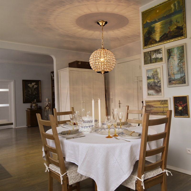 Crystal Globe Chandelier