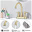 Robinet de salle de bain à 2 poignées à fixation sur le comptoir