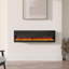 tempered glass panel Electric Fireplace-104850952