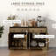 Buffet de cuisine avec portes de style grange, tiroirs et tablettes réglables-1031348185