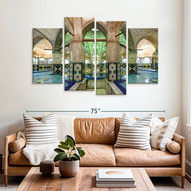 Lilie Sultan Amir Ahmad Bathhouse, H 42 po x l 68 po