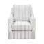 Fauteuil pivotant rembourré en tissu blanc cassé blanc cassé Elegance Comfort