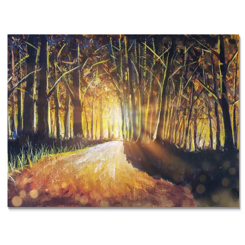 «Path To The Enchanted Forest», reproduction sur toile encadrée, H 8 po x l 12 po x P 1 po, Toile tendue