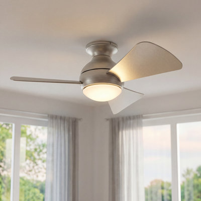 Sola 34" Brushed Nickel LED Ceiling Fan