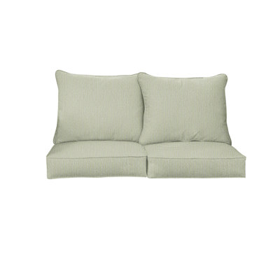 Revive Sunbrella Outdoor 5'' Loveseat Seat / Back Cushion