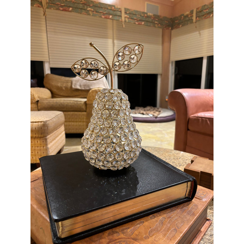 Sculpture de table Bénéfice en cristal, H 11 po x l 6 po x P 6 po, Argent