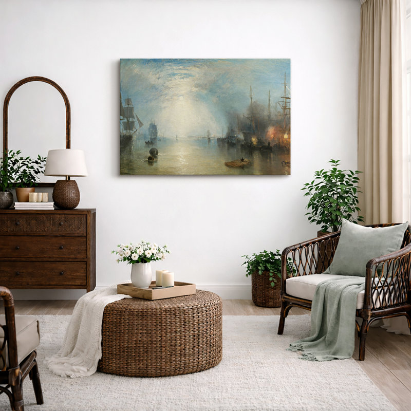 «Harbour Light», voilier, impression sur toile, impression sur toile encadrée., H 16 po x l 24 po, Toile tendue