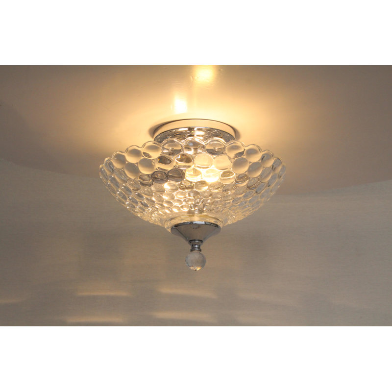 Hervey Glass Semi Flush Mount