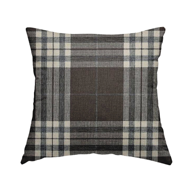 Veilleux Plaid Square Cushion, 55cm x 55cm