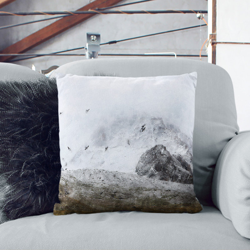 Square Cushion, 40cm H x 40cm W x 15cm D, Stone