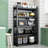 72"h Heavy Duty Shelves, 2000lbs Capacity Metal, Adjustable For Garage, Black Metal Shelving Storage, Capacity,