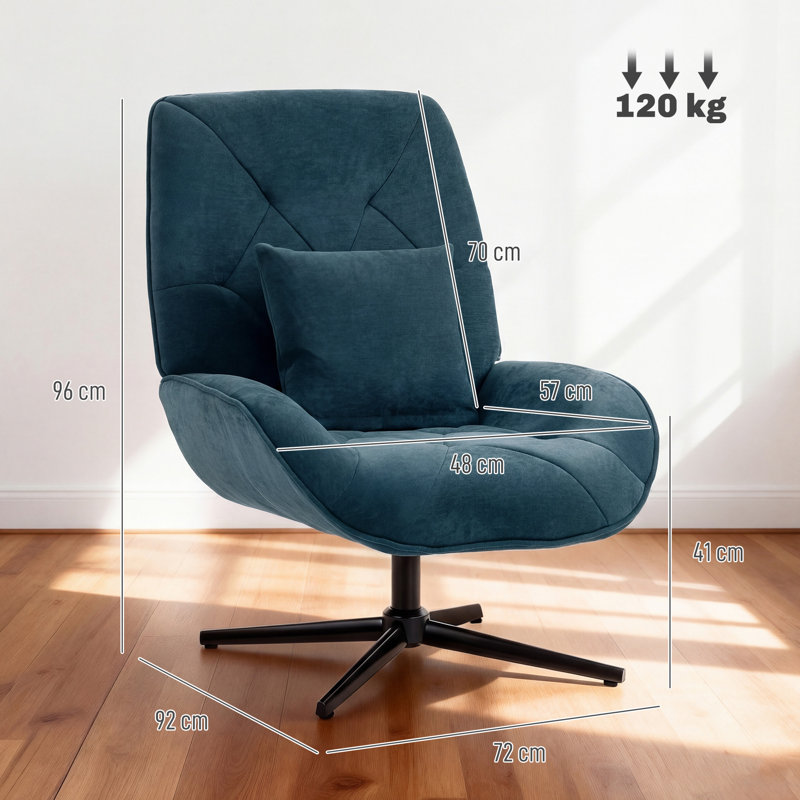 Upholstered Swivel Armchair