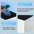 16.54"Small white fingerprint password security bedside cabinet safe
