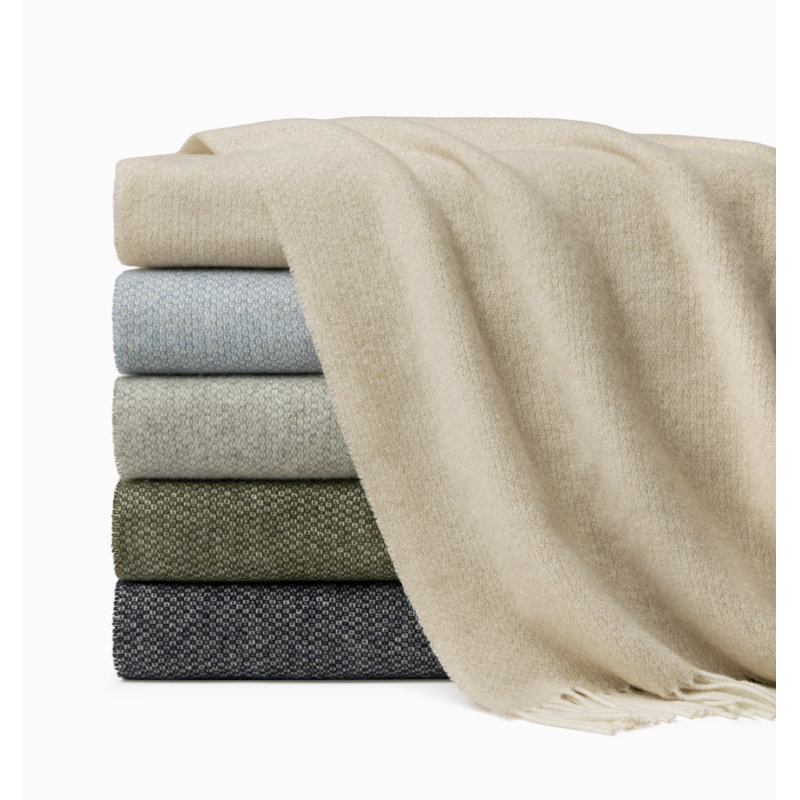 Cervino Quilted Throw Blanket, Navy