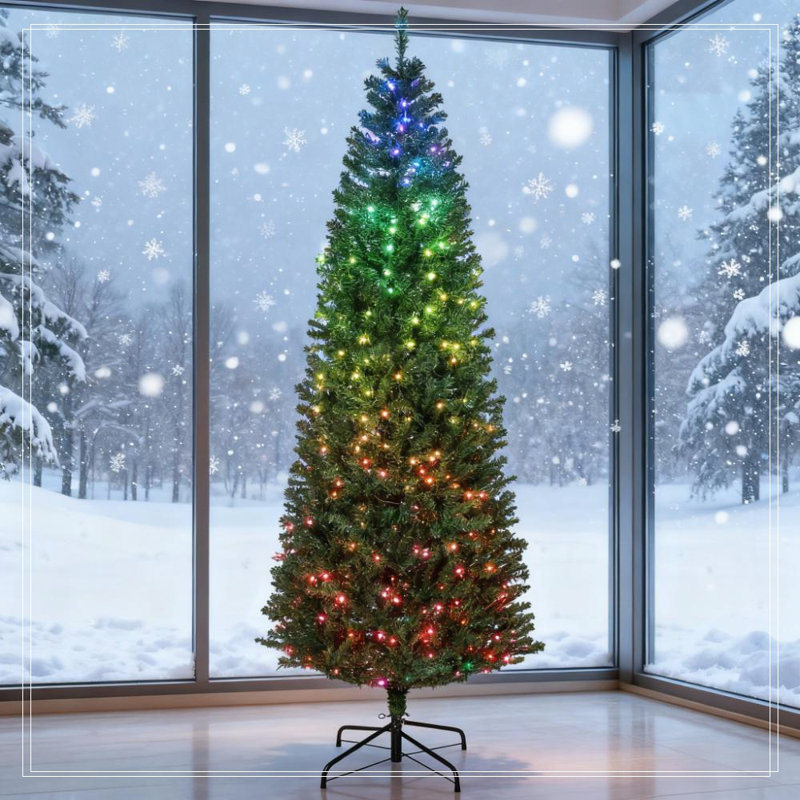 Arbre de Noël artificiel 7 pi, H 7 pi