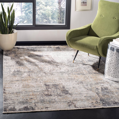 Tapis gris / vert Adal