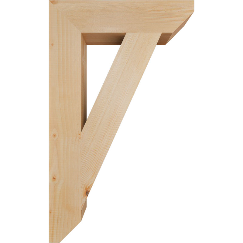 Support lisse à lattes 3 1/2 "x P 18" x H 30 ", sapin Douglas, Sapin de Douglas, H 30 po x l 3,5 po x P 18 po