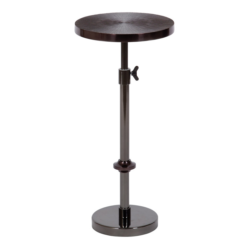 Hansjochen End Table, Dark Silver