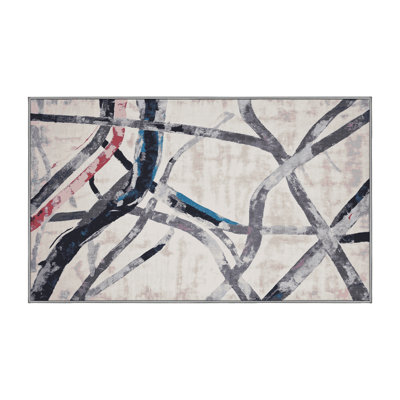 Machine Washable Gray Area Rug