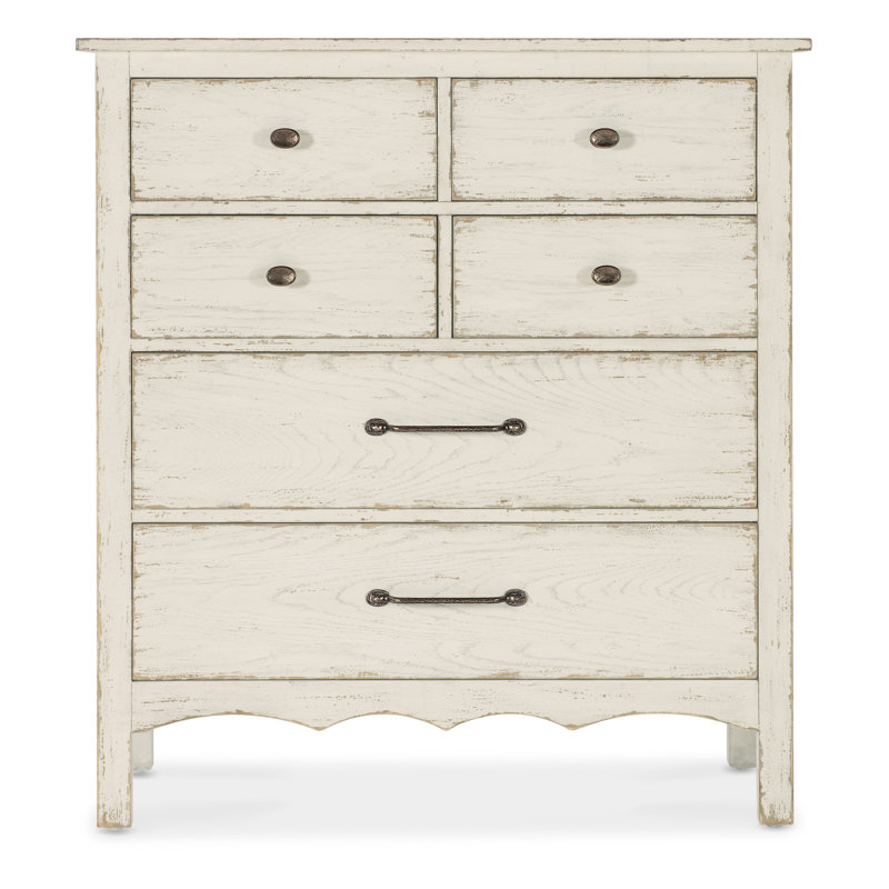 Americana 42'' W 6 - Drawer Dresser, Cream/Beige