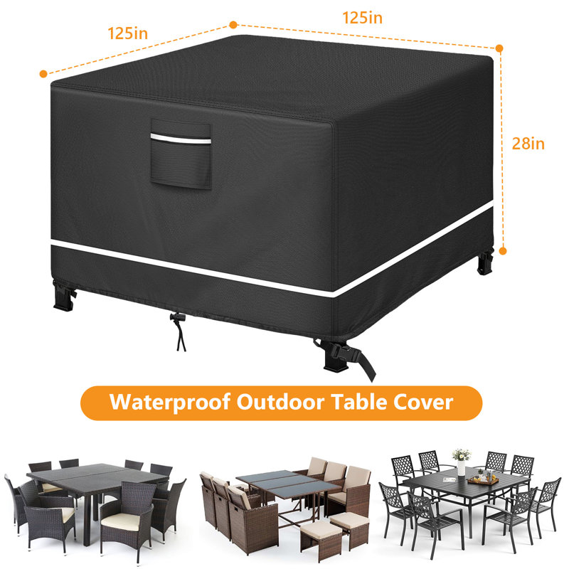 Water-Resistant Patio Sofa Table Cover