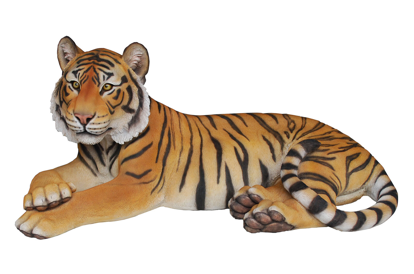 Hi-Line Gift Sitting White Tiger CUB Statue