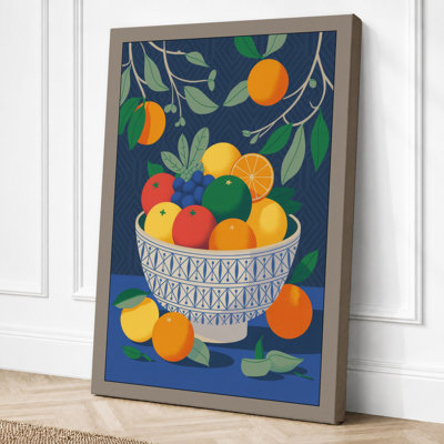 Harvest Abundance Botanical 1 Piece Wrapped Canvas Wall Art