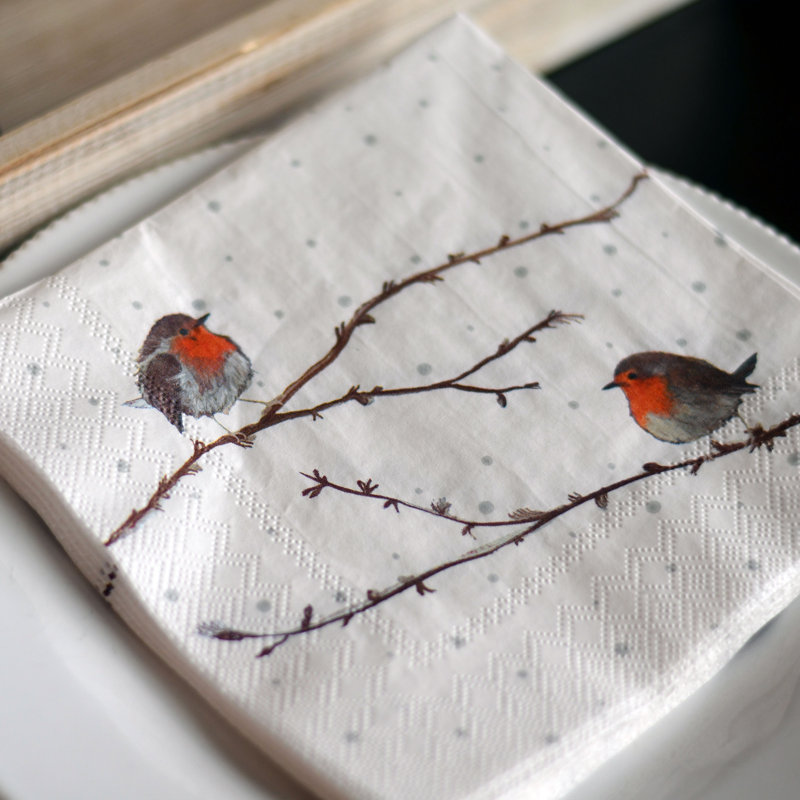 Serviettes de table jetables en papier de base