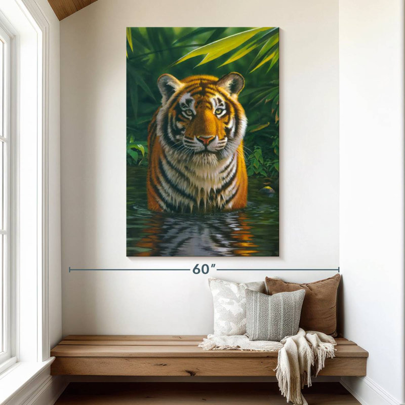 Brampt Tiger Pool, 51" H x 34" W