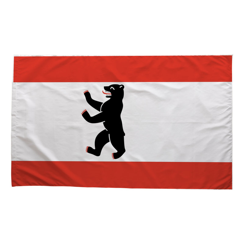 Drapeau de la ville de Berlin - drapeau extérieur, 24" H x 36" W