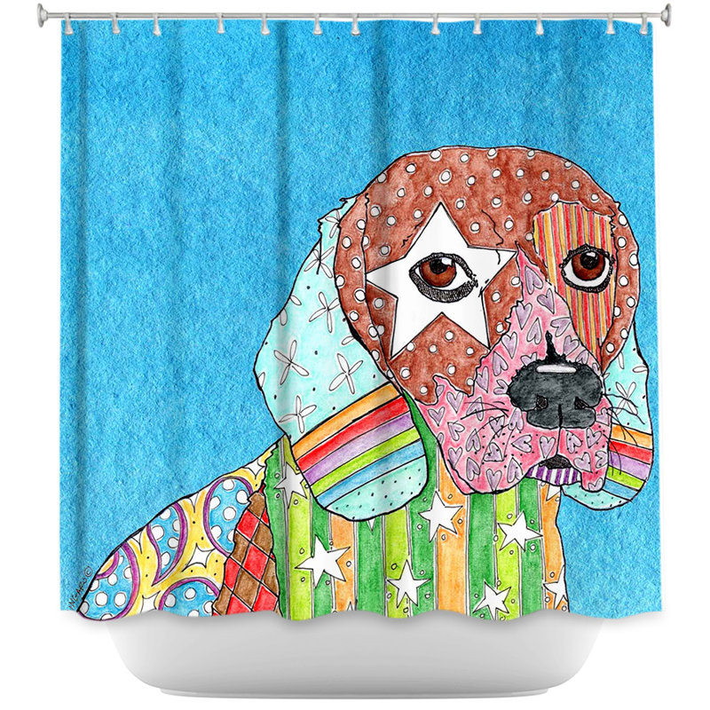 Animal Print Shower Curtain, Purple