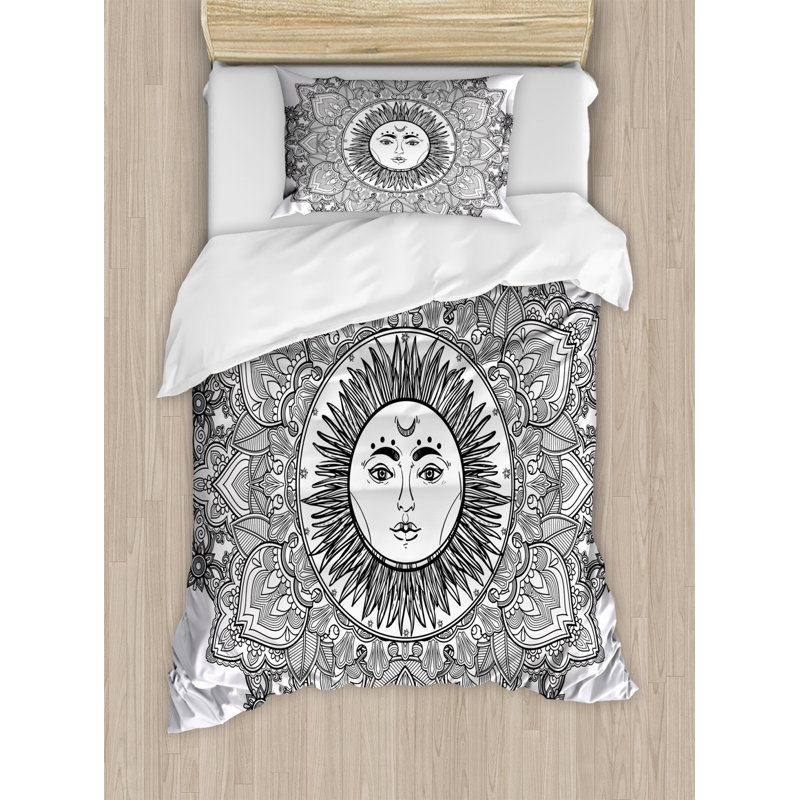 Eclectic Polyester Duvet Cover, Twin Duvet Cover + 1 Sham