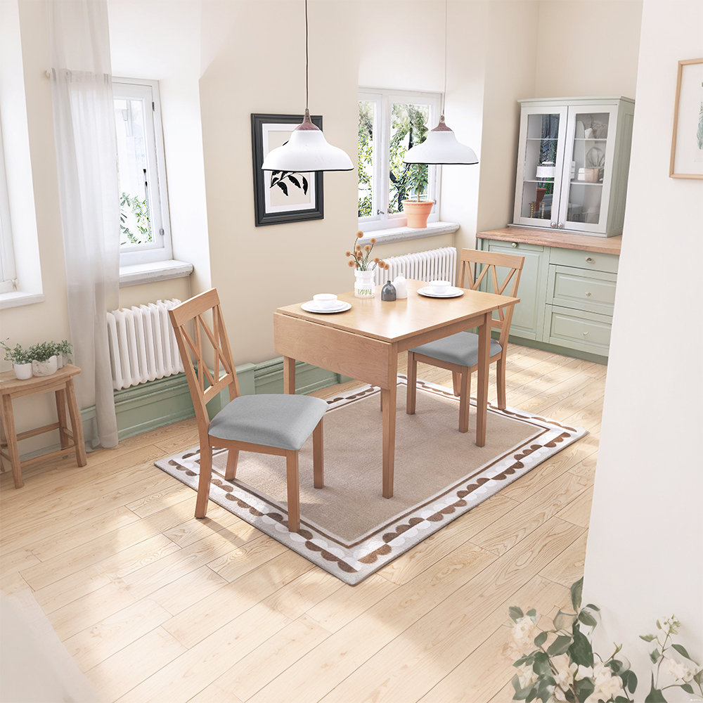 Latitude Run® Three Piece Extending Dining Table Set - With Folding ...