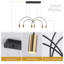 6 - Light Dimmable Black LED Kitchen Island Pendant with Remote Control Included