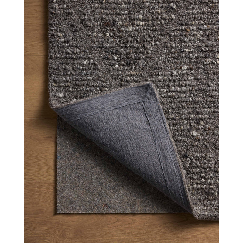 Granite Gray Hand-Tufted Wool Rectangular Area Rug 7'9" x 9'9"