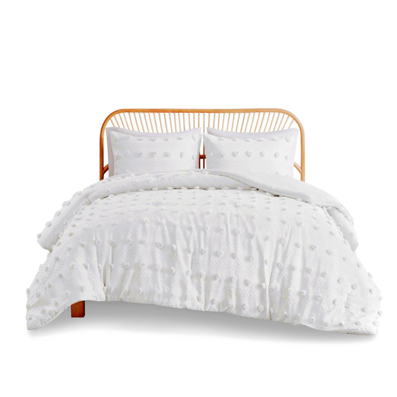 Polyester Comforter, King Comforter + 2 Pillowcases, Ivory