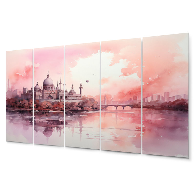 Ensemble de 5 décorations murales majestueuses médiévales en métal