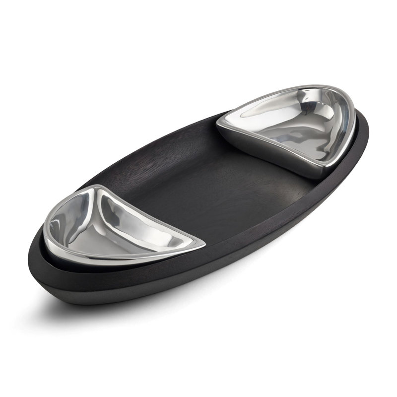Nambe Noir Condiment Tray