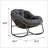 Oversized Wicker Egg Rocking Chair With Thick Cushion, Durable And Comfortable For Indoor And Outdoor Use-1998240738