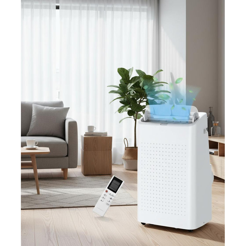 Climatiseur portatif 15 000 BTU, avec déshumidificateur, refroidissement rapide jusqu'à 850 pieds carrés