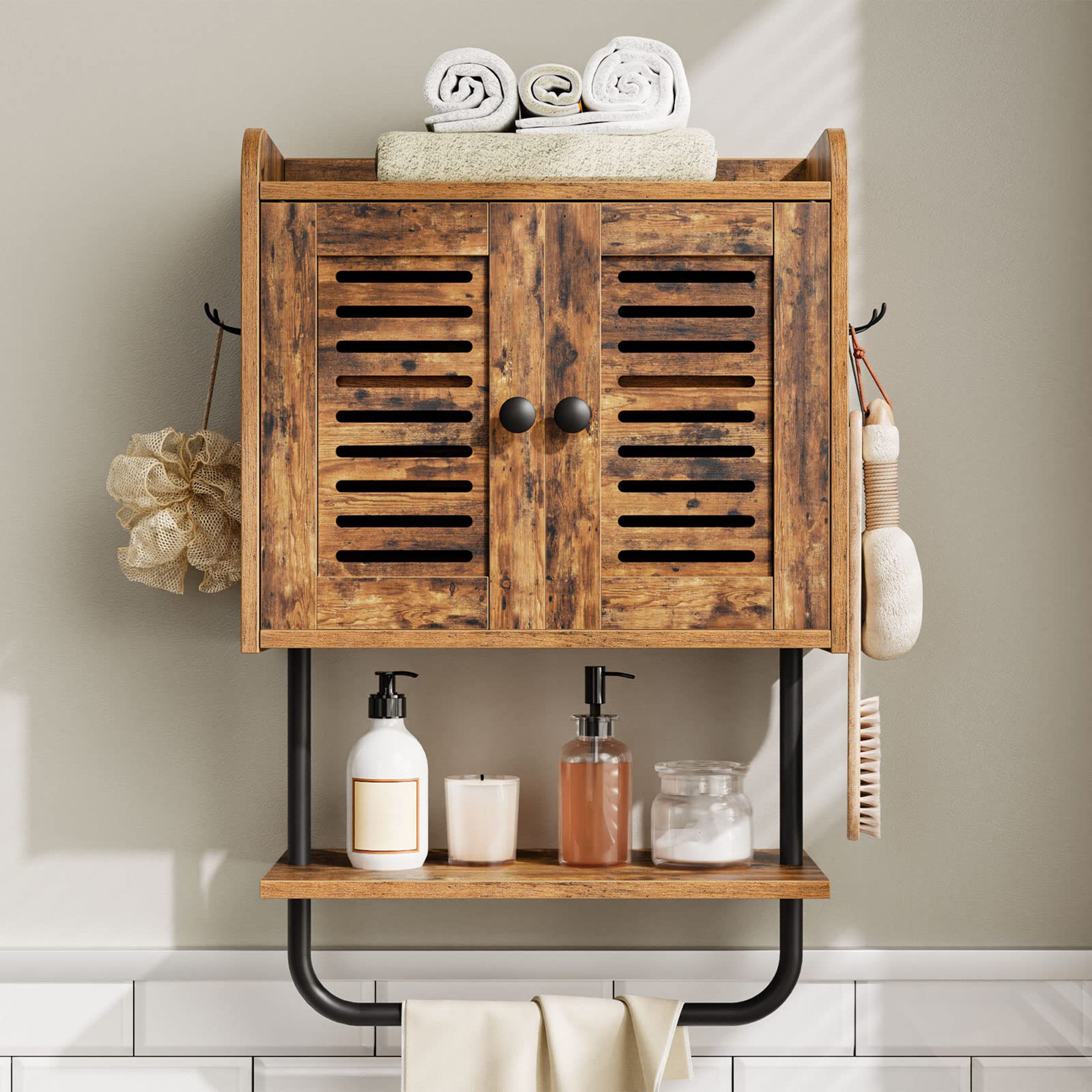 Loon Peak® Aniylah Freestanding Bathroom Cabinet