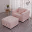Simple modulaire de 44,9 po en rose - confortable et polyvalente pour répondre à différents besoins. Métal en microfibre. Coussins amovibles faciles à nettoyer. Rangement à levage hydraulique. Conception moderne. Salon de 2 chambres polyvalent.-706907163-706907160