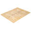 Tapis ivoire noué à la main de conception unique 8 pi 1 po x 10 pi 5 po Hisayoshi Mogul